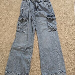 Aeropostle Blue Cargo Jeans Size Medium